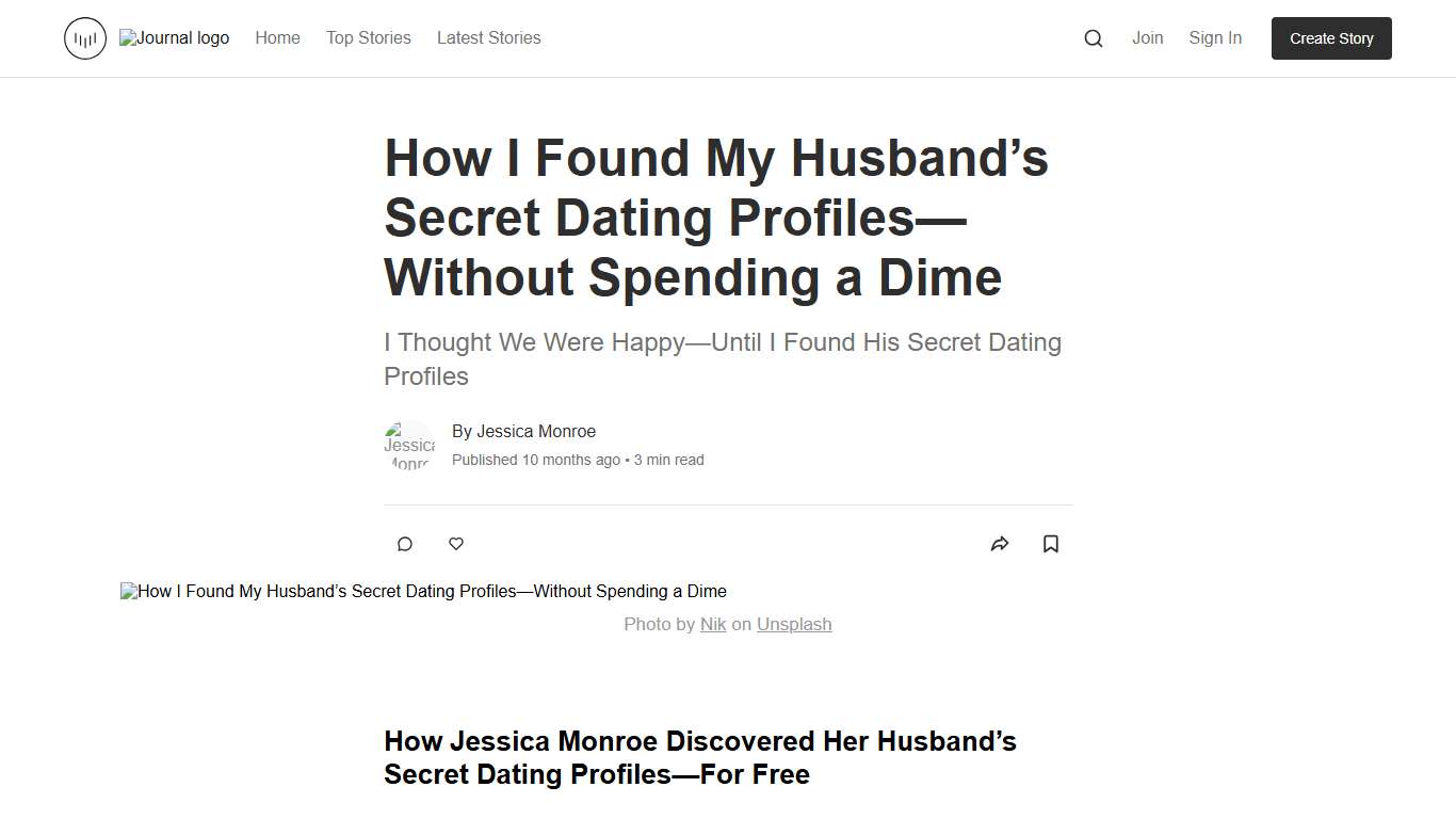 How I Found My Husband’s Secret Dating Profiles—Without Spending a Dime | Journal